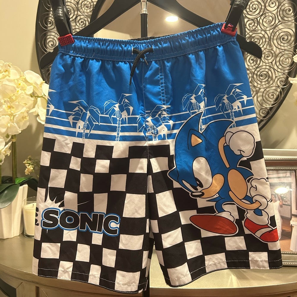 Sonic Blue Kids (boys)Swim Trunks #142